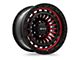 RTX Offroad Wheels Moab Gloss Black Machined Red 6-Lug Wheel; 18x9; 0mm Offset (04-15 Titan)