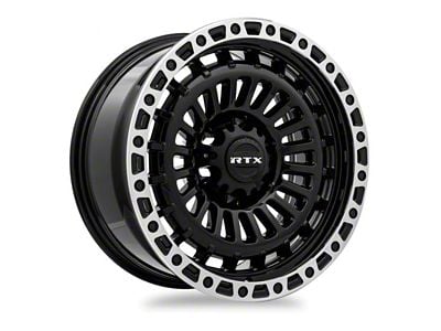 RTX Offroad Wheels Moab Gloss Black Machined 6-Lug Wheel; 18x9; 0mm Offset (04-15 Titan)