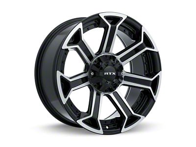 RTX Offroad Wheels Peak Gloss Black Machined 6-Lug Wheel; 18x9; 0mm Offset (04-15 Titan)