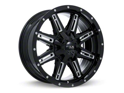 RTX Offroad Wheels Ravine Black Milled 6-Lug Wheel; 18x9; 10mm Offset (04-15 Titan)