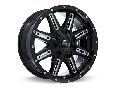 RTX Offroad Wheels Ravine Black Milled 6-Lug Wheel; 20x9; 10mm Offset (04-15 Titan)