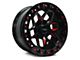 RTX Offroad Wheels Zion Black Milled Red 6-Lug Wheel; 18x9; 0mm Offset (04-15 Titan)