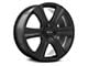 RTX Offroad Wheels Aspen Satin Black 6-Lug Wheel; 17x8; 10mm Offset (05-15 Tacoma)