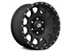 RTX Offroad Wheels Baja Satin Black with Milled Rivets 6-Lug Wheel; 17x9; 0mm Offset (05-15 Tacoma)