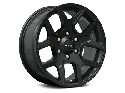 RTX Offroad Wheels Dallas Satin Black 6-Lug Wheel; 18x8; 18mm Offset (05-15 Tacoma)