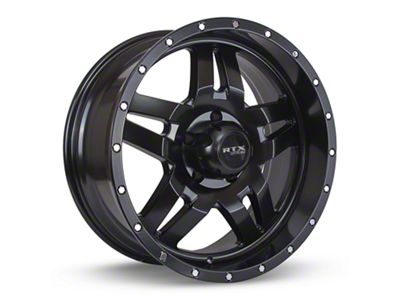 RTX Offroad Wheels Mesa Satin Black 6-Lug Wheel; 17x9; 10mm Offset (05-15 Tacoma)