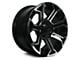 RTX Offroad Wheels Peak Gloss Black Machined 6-Lug Wheel; 22x10; -18mm Offset (05-15 Tacoma)