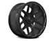 RTX Offroad Wheels Volcano Gloss Black Milled Edge 6-Lug Wheel; 18x9.5; -10mm Offset (05-15 Tacoma)