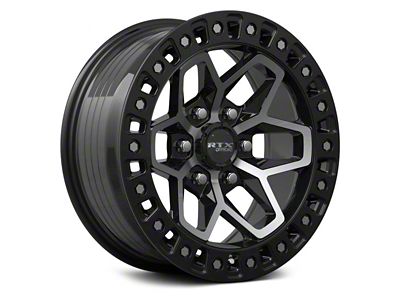 RTX Offroad Wheels Zion Gloss Black Machined 6-Lug Wheel; 17x9; 0mm Offset (05-15 Tacoma)