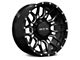 RTX Offroad Wheels Claw Gloss Black Milled with Rivets 6-Lug Wheel; 18x9; -12mm Offset (10-24 4Runner)