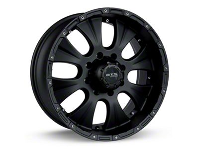 RTX Offroad Wheels Crawler Matte Black 6-Lug Wheel; 17x8; 20mm Offset (10-24 4Runner)