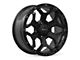 RTX Offroad Wheels Goliath Satin Black with Milled Rivets 6-Lug Wheel; 18x9; 0mm Offset (10-24 4Runner)