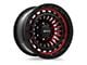 RTX Offroad Wheels Moab Gloss Black Machined Red 6-Lug Wheel; 18x9; 0mm Offset (10-24 4Runner)