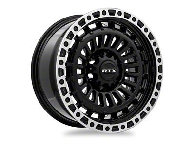 RTX Offroad Wheels Moab Gloss Black Machined 6-Lug Wheel; 18x9; 0mm Offset (10-24 4Runner)