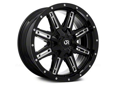 RTX Offroad Wheels Ravine Black Milled 6-Lug Wheel; 17x8; 10mm Offset (10-24 4Runner)