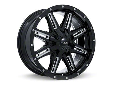 RTX Offroad Wheels Ravine Black Milled 6-Lug Wheel; 20x9; 10mm Offset (10-24 4Runner)