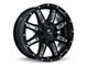 RTX Offroad Wheels Ravine Black Milled 6-Lug Wheel; 20x9; 10mm Offset (10-24 4Runner)