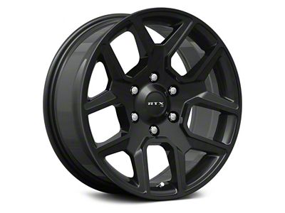 RTX Offroad Wheels Dallas Satin Black 6-Lug Wheel; 18x8; 18mm Offset (2024 Tacoma)