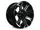 RTX Offroad Wheels Peak Gloss Black Machined 6-Lug Wheel; 22x10; -18mm Offset (2024 Tacoma)