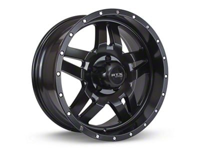 RTX Offroad Wheels Mesa Satin Black 6-Lug Wheel; 17x9; 10mm Offset (03-09 4Runner)