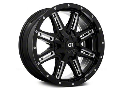 RTX Offroad Wheels Ravine Black Milled 6-Lug Wheel; 17x8; 10mm Offset (03-09 4Runner)