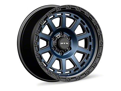 RTX Offroad Wheels Titan Midnight Blue with Black Lip 6-Lug Wheel; 18x9; 0mm Offset (03-09 4Runner)