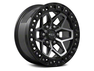 RTX Offroad Wheels Zion Gloss Black Machined 6-Lug Wheel; 17x9; 0mm Offset (03-09 4Runner)