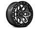 RTX Offroad Wheels Zion Gloss Black Machined 6-Lug Wheel; 17x9; 0mm Offset (03-09 4Runner)