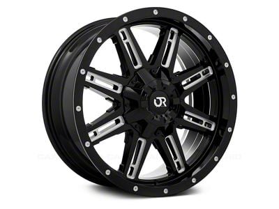 RTX Offroad Wheels Ravine Black Milled 6-Lug Wheel; 17x8; 10mm Offset (21-25 Bronco, Excluding Raptor)