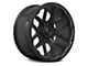 RTX Offroad Wheels Volcano Gloss Black Milled Edge 6-Lug Wheel; 18x9.5; -10mm Offset (21-24 Bronco, Excluding Raptor)