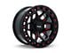 RTX Offroad Wheels Zion Black Milled Red 6-Lug Wheel; 20x9; 0mm Offset (22-24 Bronco Raptor)