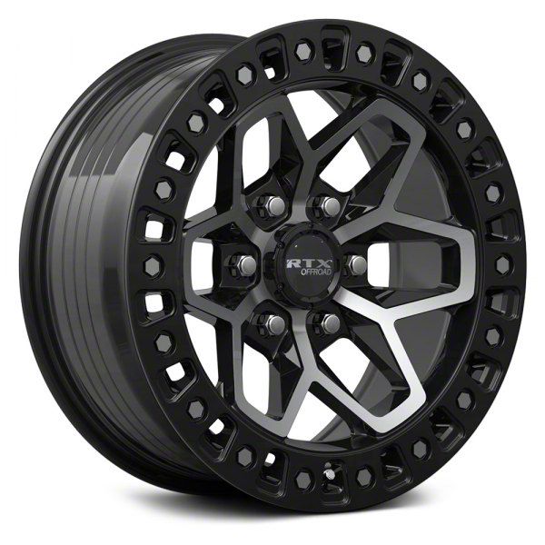 Rtx Offroad Wheels Bronco Zion Gloss Black Machined Lug Wheel X