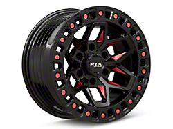 RTX Offroad Wheels Zion Black Milled Red 6-Lug Wheel; 20x9; 0mm Offset (16-24 Titan XD)