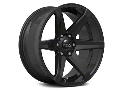 RTX Offroad Wheels Beast Gloss Black 6-Lug Wheel; 20x9.5; 10mm Offset (22-24 Tundra)
