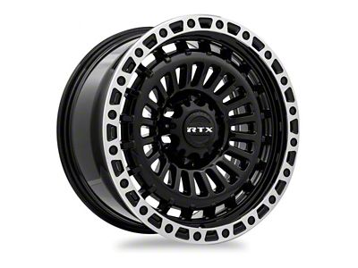 RTX Offroad Wheels Moab Gloss Black Machined 6-Lug Wheel; 18x9; 0mm Offset (22-24 Tundra)
