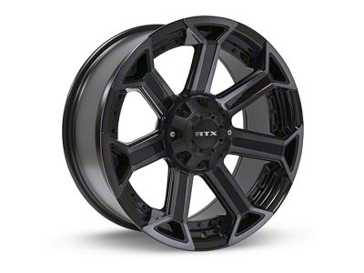 RTX Offroad Wheels Peak Black Machined Gray 6-Lug Wheel; 20x9; 0mm Offset (22-24 Tundra)