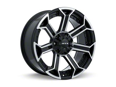 RTX Offroad Wheels Peak Gloss Black Machined 6-Lug Wheel; 18x9; 0mm Offset (22-24 Tundra)