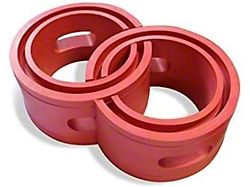 RubberShox DuraTPE Series Front-Rear Coil Spring Buffer Cushion; Red (Universal; Some Adaptation May Be Required)