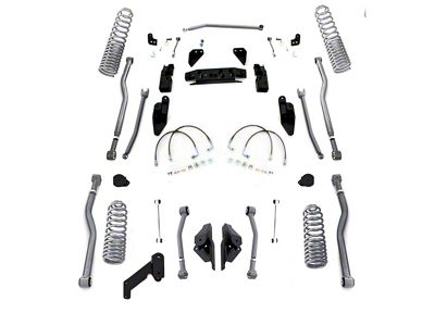 Rubicon Express 3.50-Inch Progressive Coil Spring Extreme Duty 4-Link Long Arm Suspension Lift Kit (07-18 Jeep Wrangler JK 2-Door)