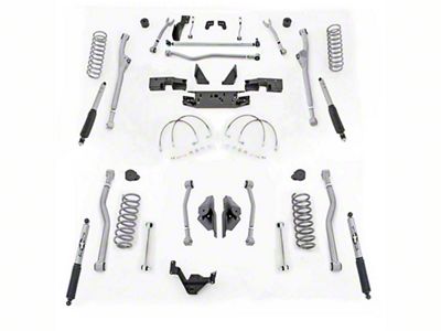 Rubicon Express 4.50-Inch Extreme-Duty 4-Link Front/Rear Radius Long Arm Lift Kit (07-18 Jeep Wrangler JK 2-Door)