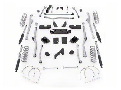 Rubicon Express 4.50-Inch Extreme-Duty Radius Long Arm Lift Kit (07-18 Jeep Wrangler JK 2-Door)