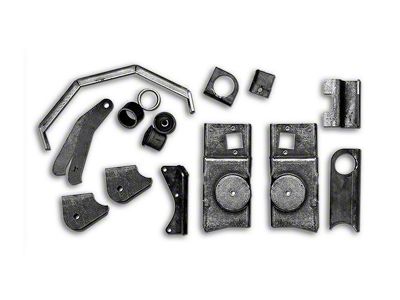 Rubicon Express Front Axle Bracket Kit (97-06 Jeep Wrangler TJ)