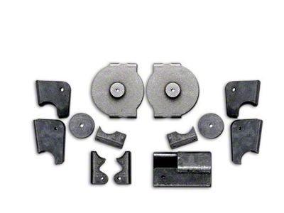 Rubicon Express Rear Axle Bracket Kit (97-06 Jeep Wrangler TJ)