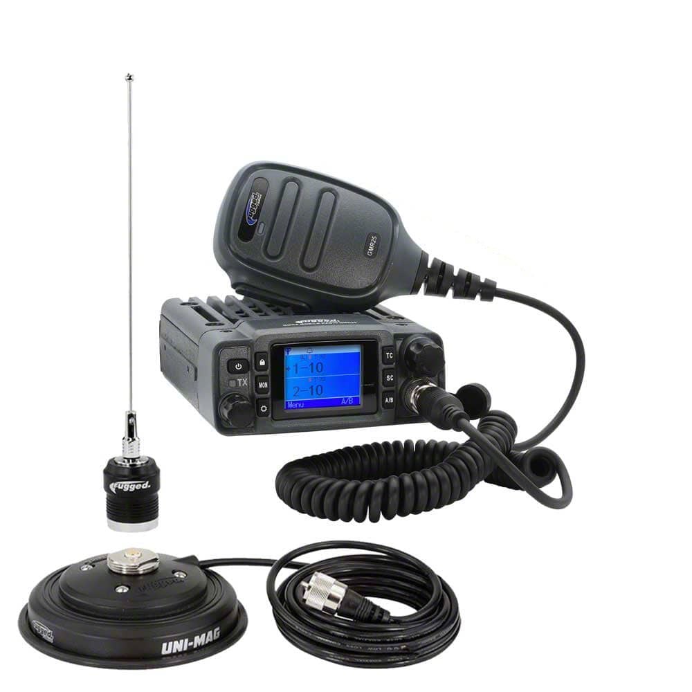 Rugged Radios Jeep Gladiator GMR25 Waterproof GMRS Mobile Radio Kit and ...