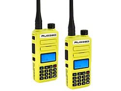 Rugged Radios GMR2 Plus GMRS and FRS Two-Way Handheld Radios; Hi-Vis Safety Yellow