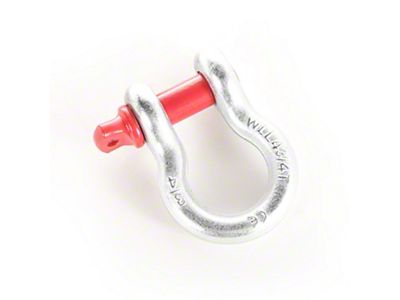 Rugged Ridge 3/4-Inch 9,500 lb. D-Ring Shackle; Galvanized