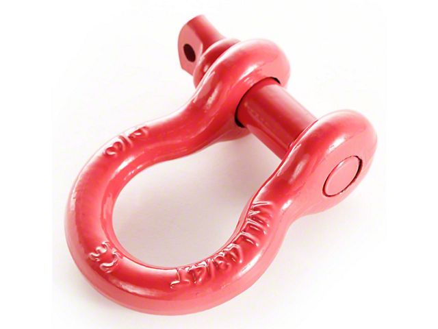 Rugged Ridge 3/4-Inch 9,500 lb. D-Ring Shackle; Red