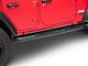 Rugged Ridge 3-Inch Round Side Step Bars; Black (18-24 Jeep Wrangler JL 4-Door)