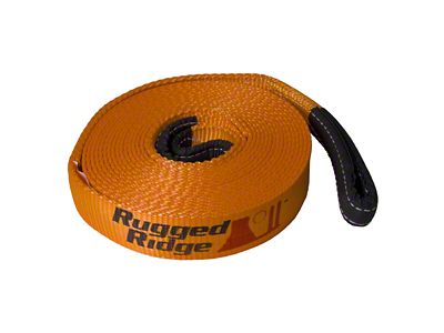 Rugged Ridge 3-Inch x 30-Foot Recovery Strap; 30,000 lb.