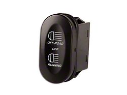 Rugged Ridge 3-Position Rocker Switch with Off-Road/Running Light Logo (Universal; Some Adaptation May Be Required)